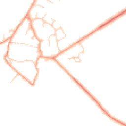 Daytime road noise heatmap for OX29 8QB
