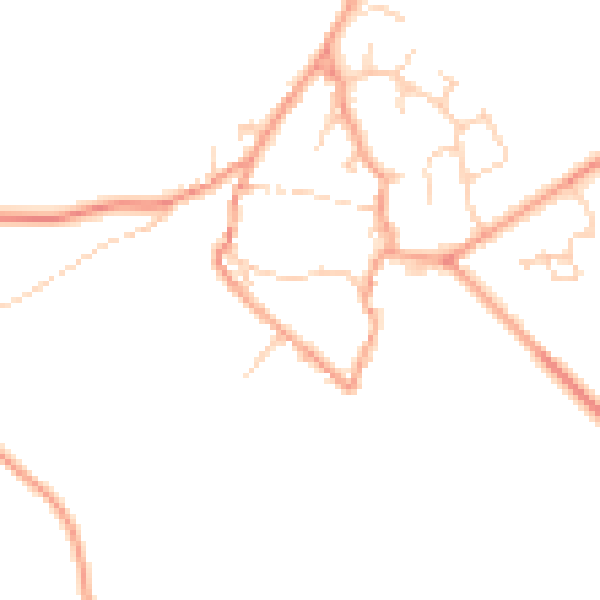 Daytime road noise heatmap for OX29 8QY