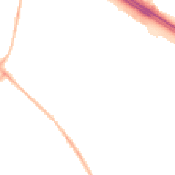 Night-time road noise heatmap for OX3 0AQ