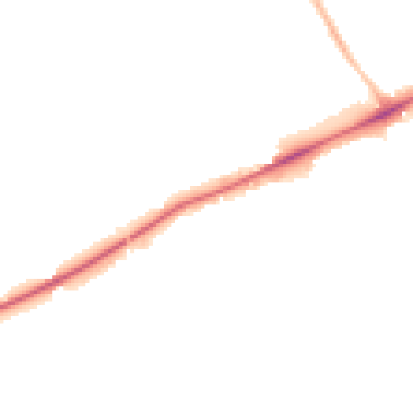 Night-time road noise heatmap for OX3 0BS