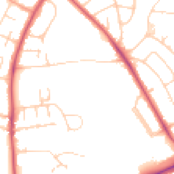 Daytime road noise heatmap for OX3 0DB