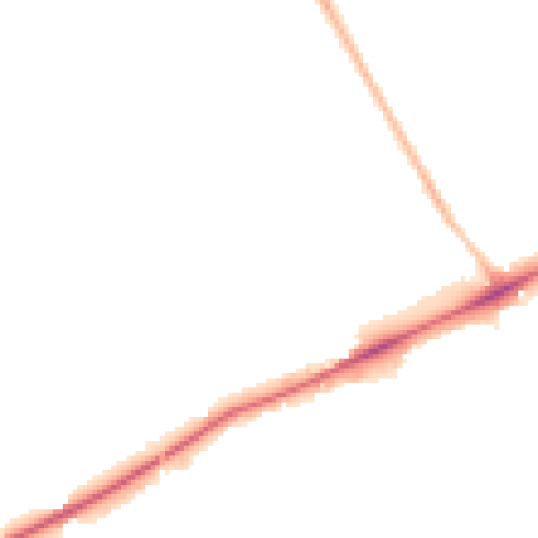 Night-time road noise heatmap for OX3 0DT