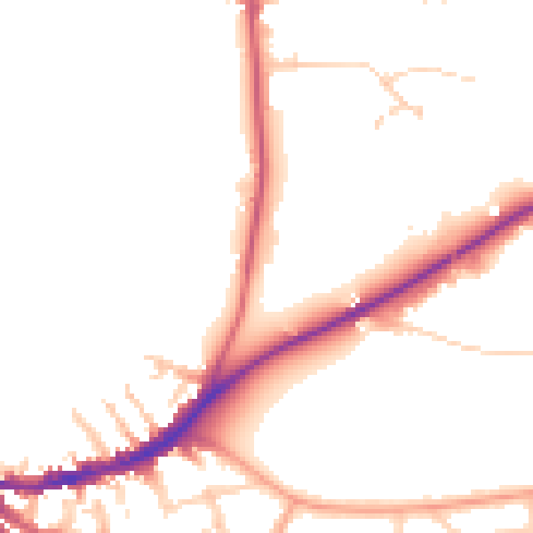 Daytime road noise heatmap for OX3 0EE