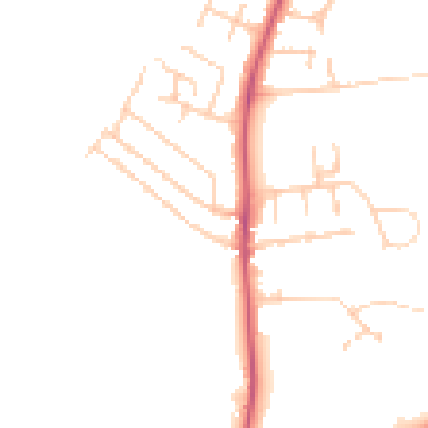 Daytime road noise heatmap for OX3 0HD