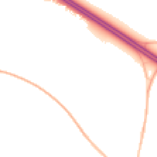 Night-time road noise heatmap for OX3 0PQ