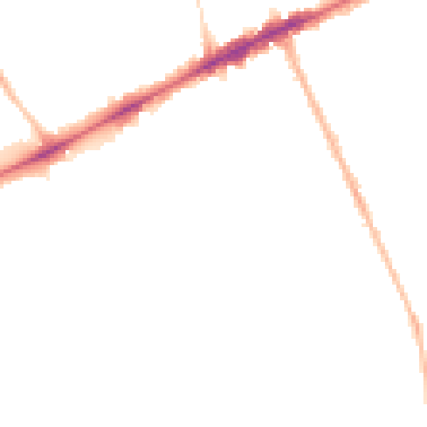 Night-time road noise heatmap for OX3 7AU