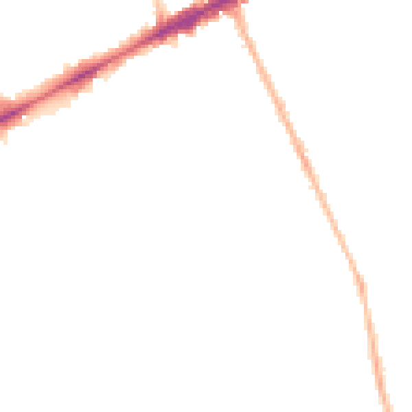 Night-time road noise heatmap for OX3 7BD