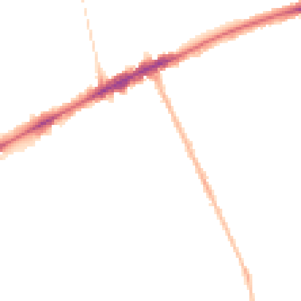 Night-time road noise heatmap for OX3 7BG