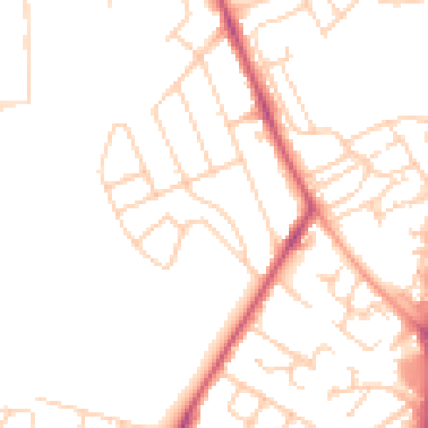 Daytime road noise heatmap for OX3 7EF