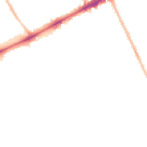 Night-time road noise heatmap for OX3 7LT
