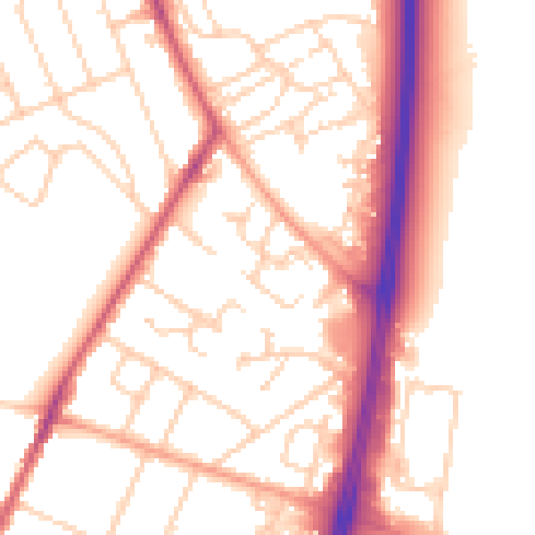 Daytime road noise heatmap for OX3 7SH