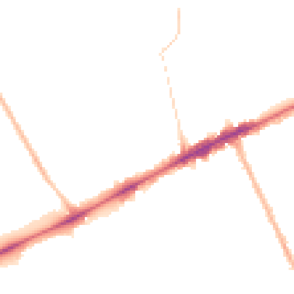 Night-time road noise heatmap for OX3 7TX