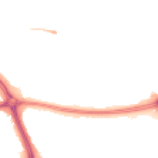 Night-time road noise heatmap for OX3 8BU