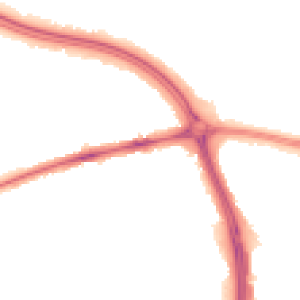 Night-time road noise heatmap for OX3 8DB