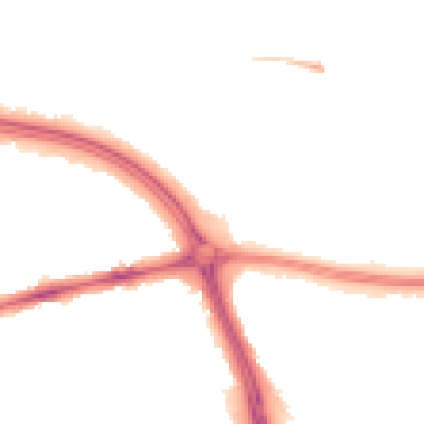Night-time road noise heatmap for OX3 9EZ