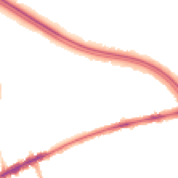 Night-time road noise heatmap for OX3 9JN