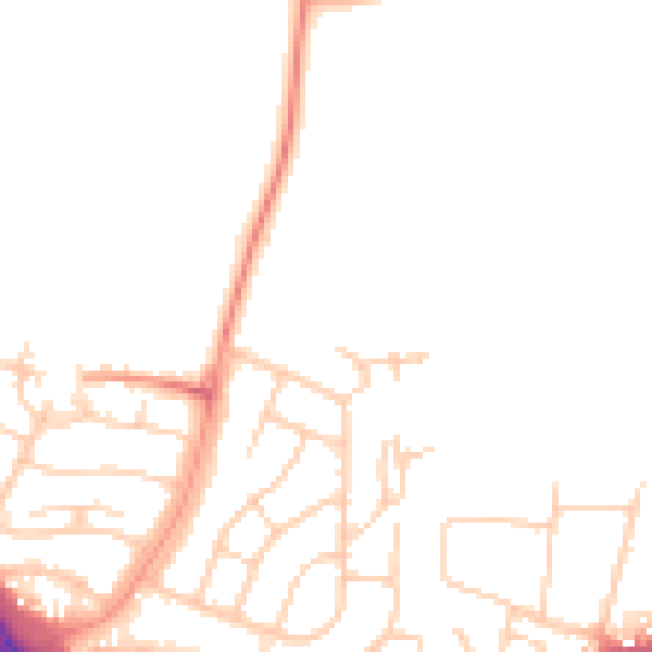 Daytime road noise heatmap for OX3 9SB