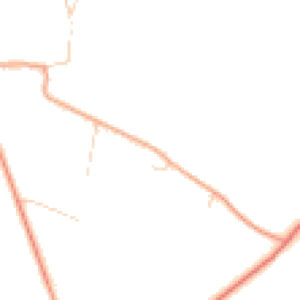 Daytime road noise heatmap for OX3 9UZ