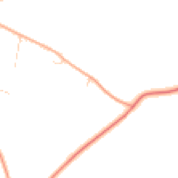 Daytime road noise heatmap for OX3 9XA