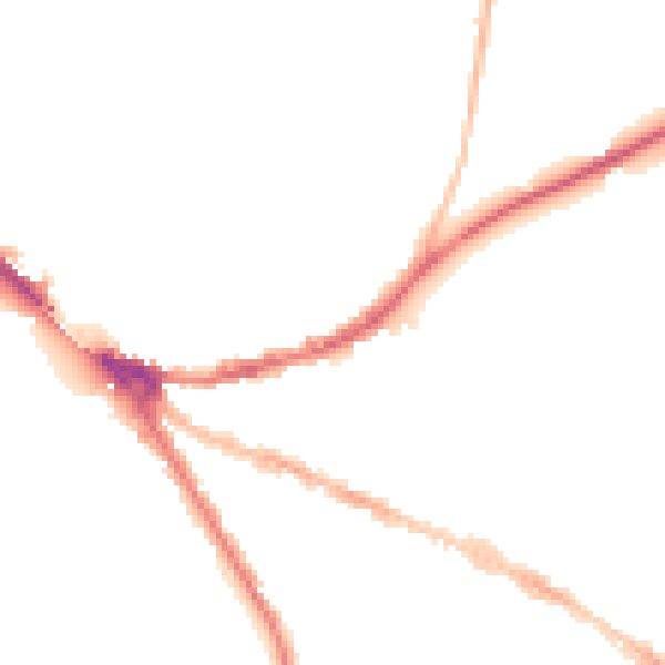 Night-time road noise heatmap for OX4 1AH