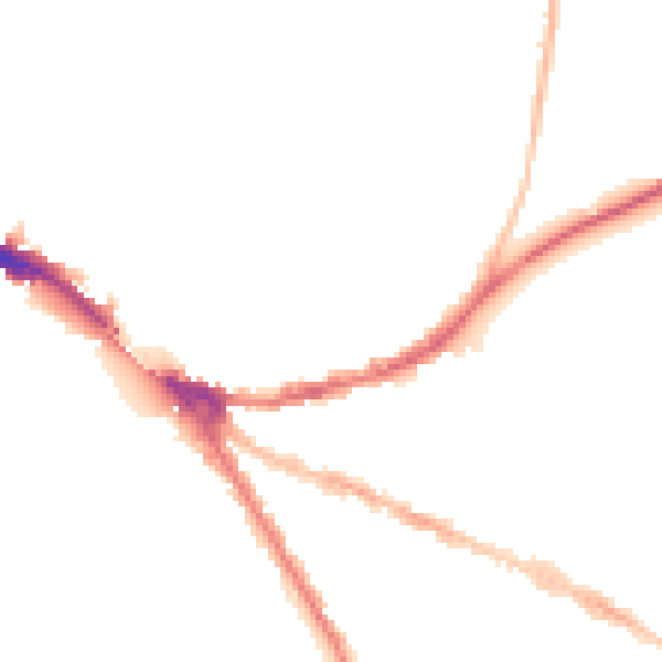 Night-time road noise heatmap for OX4 1AX