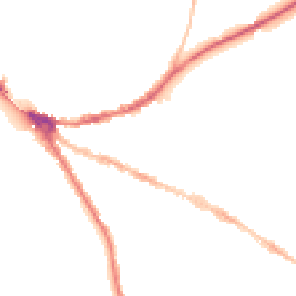 Night-time road noise heatmap for OX4 1BU