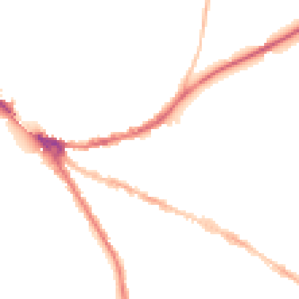 Night-time road noise heatmap for OX4 1BW