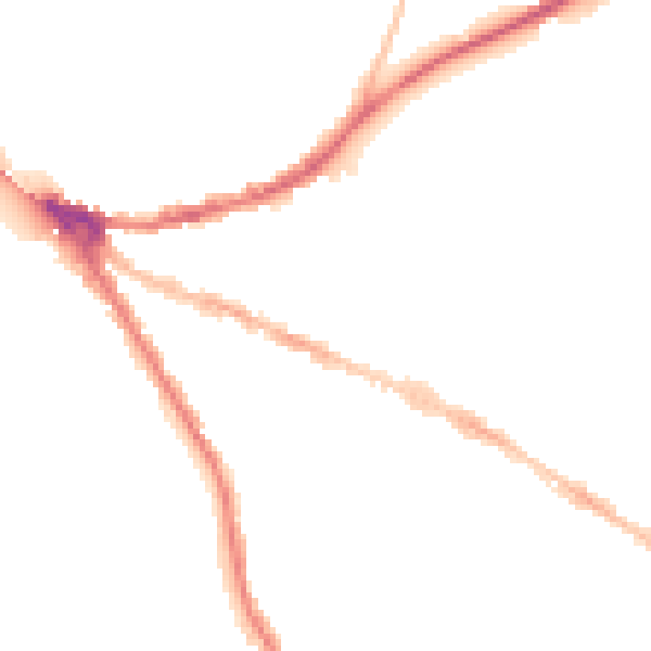 Night-time road noise heatmap for OX4 1BY