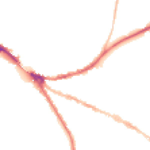 Night-time road noise heatmap for OX4 1DL