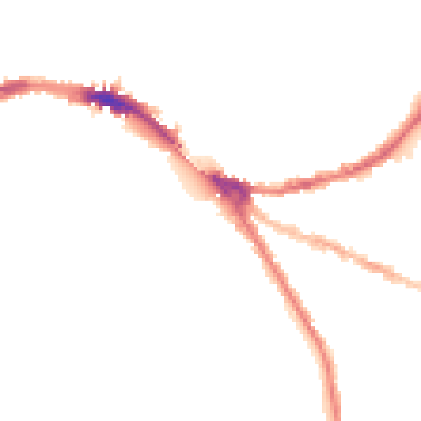 Night-time road noise heatmap for OX4 1DX