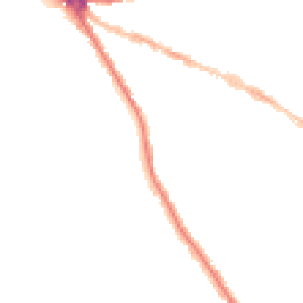 Night-time road noise heatmap for OX4 1EJ