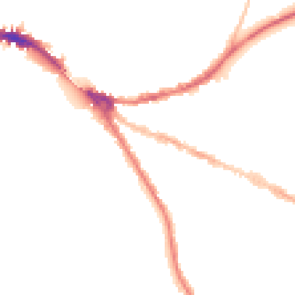 Night-time road noise heatmap for OX4 1JR