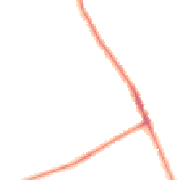 Night-time road noise heatmap for OX4 1SU