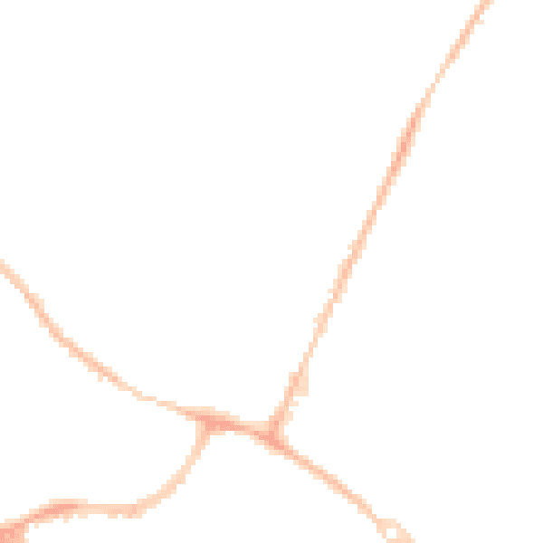 Night-time road noise heatmap for OX4 2NT
