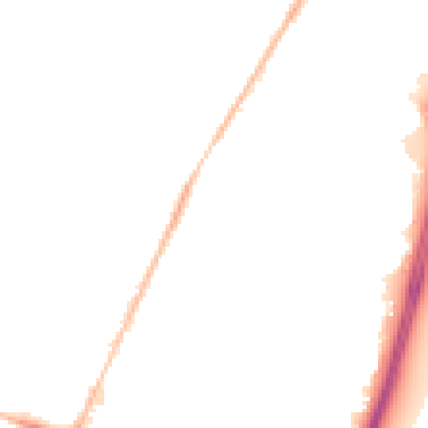 Night-time road noise heatmap for OX4 2QL