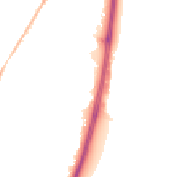 Night-time road noise heatmap for OX4 2RA