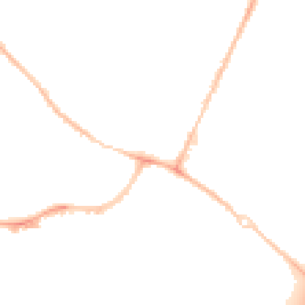 Night-time road noise heatmap for OX4 2UQ