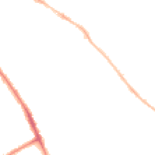 Night-time road noise heatmap for OX4 3AN