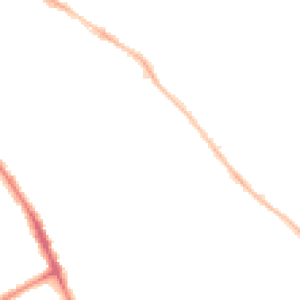Night-time road noise heatmap for OX4 3DG