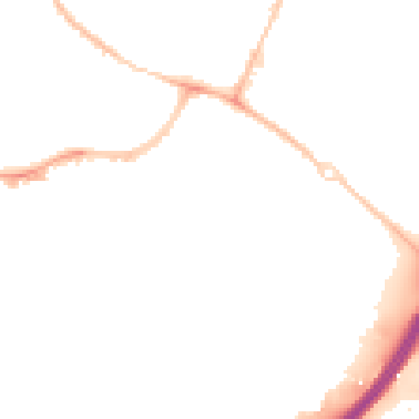 Night-time road noise heatmap for OX4 3HU
