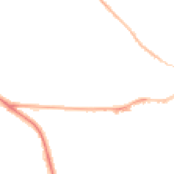 Night-time road noise heatmap for OX4 3PF
