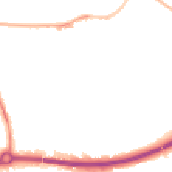 Night-time road noise heatmap for OX4 3QL