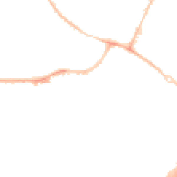 Night-time road noise heatmap for OX4 3RQ