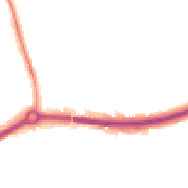 Night-time road noise heatmap for OX4 3TG