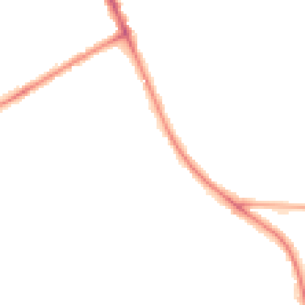Night-time road noise heatmap for OX4 4DF