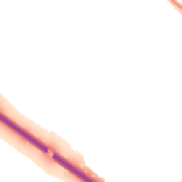 Night-time road noise heatmap for OX4 4EG