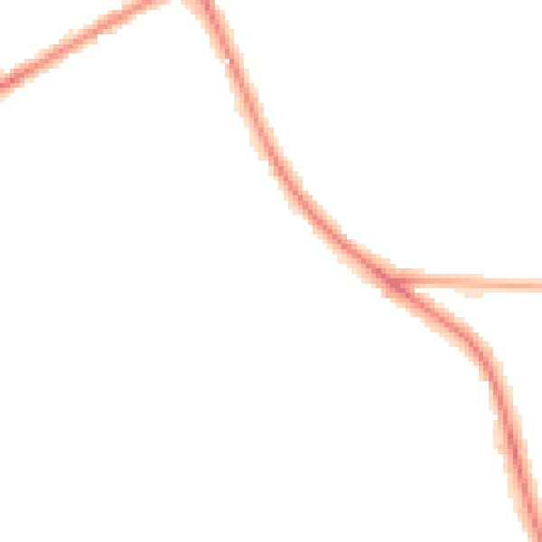 Night-time road noise heatmap for OX4 4EP