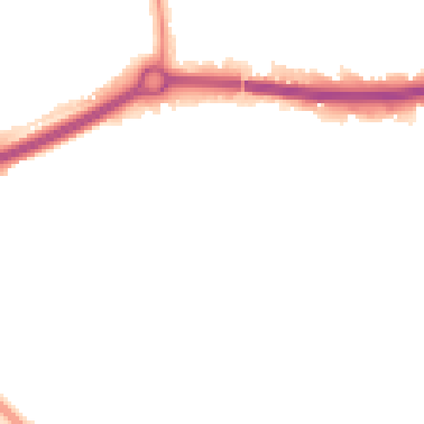 Night-time road noise heatmap for OX4 4GF