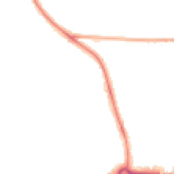 Night-time road noise heatmap for OX4 4JH