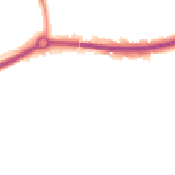 Night-time road noise heatmap for OX4 4LJ